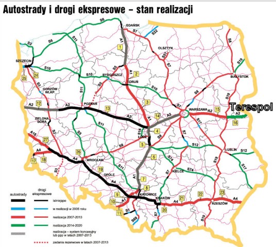 Highways and expressways -Terespol.jpg